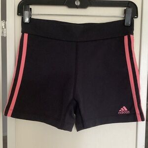 ADIDAS Bike shorts Sz M three stripe EUC retro running biking gym fitness